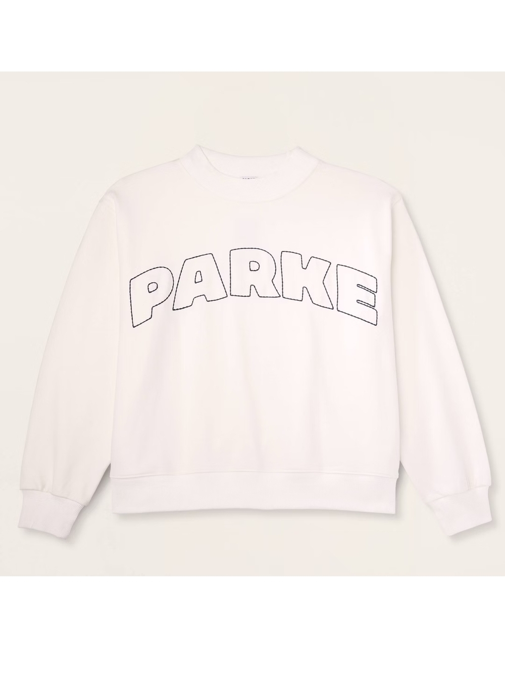 Parke x Target Mockneck Pullover Sweatshirt - Cream (XXS/XS)